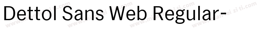 Dettol Sans Web Regular字体转换